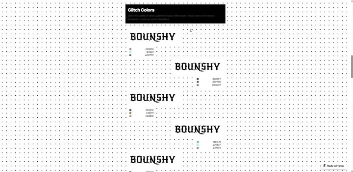 Bounshy - Glitch Colors - New Next.js Hero